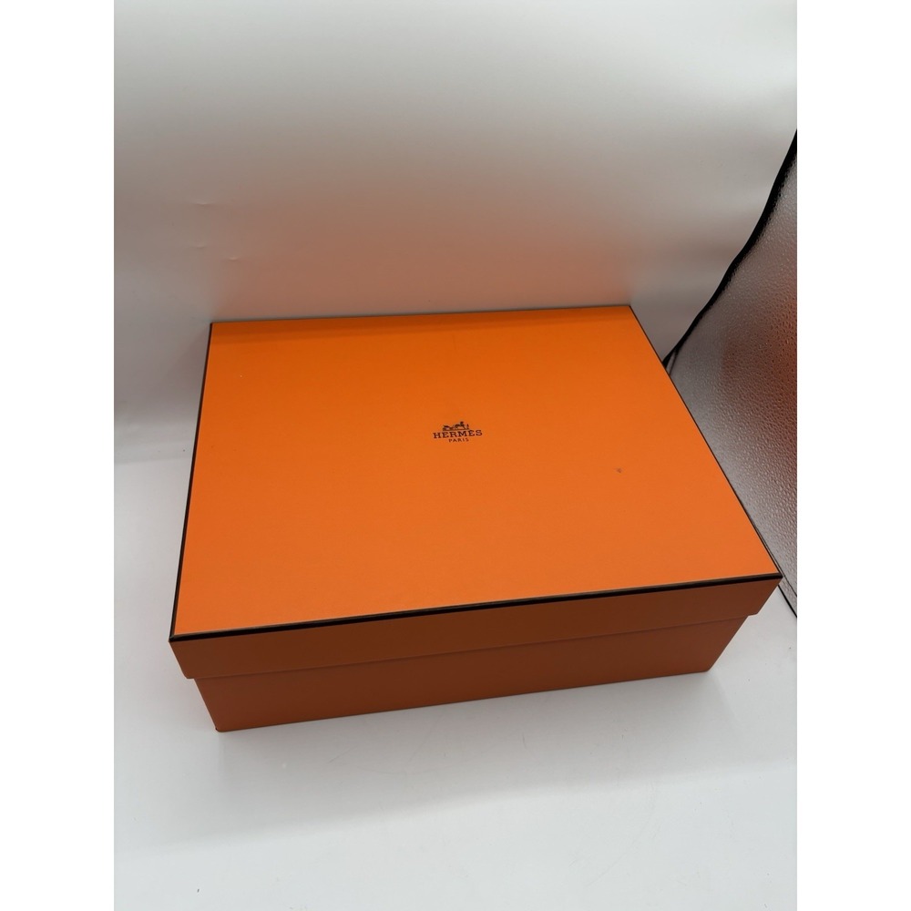 Authentic Hermes Empty Orange Shoe Box  14"x11.5"x5"